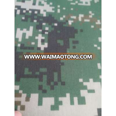 three color woodland camouflage ripstop fabric