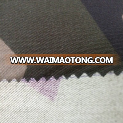 three color woodland camouflage ripstop fabric